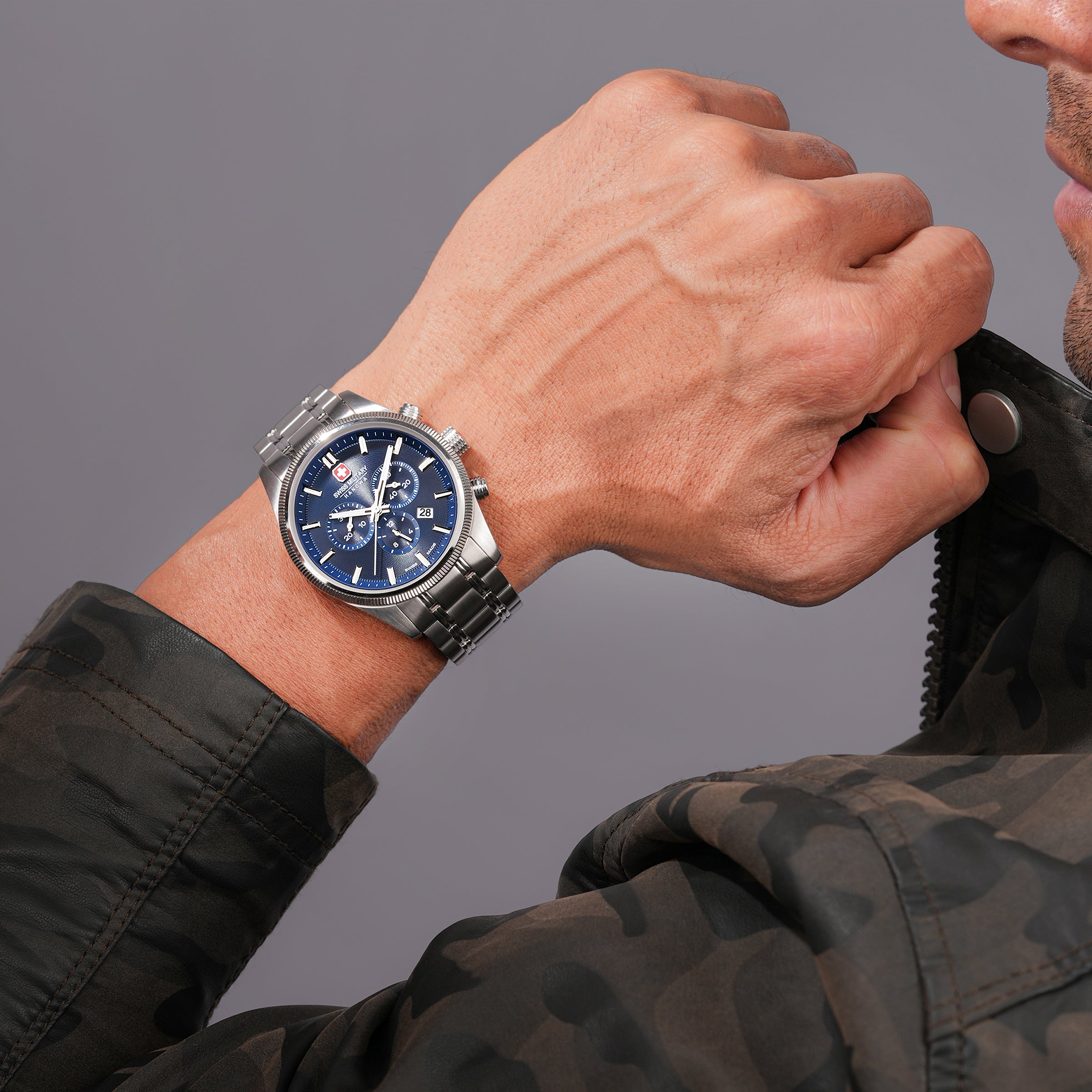 Swiss Military Hanowa Mens Watch Airman First Class Swiss Made Chronograph SMWGI0003104