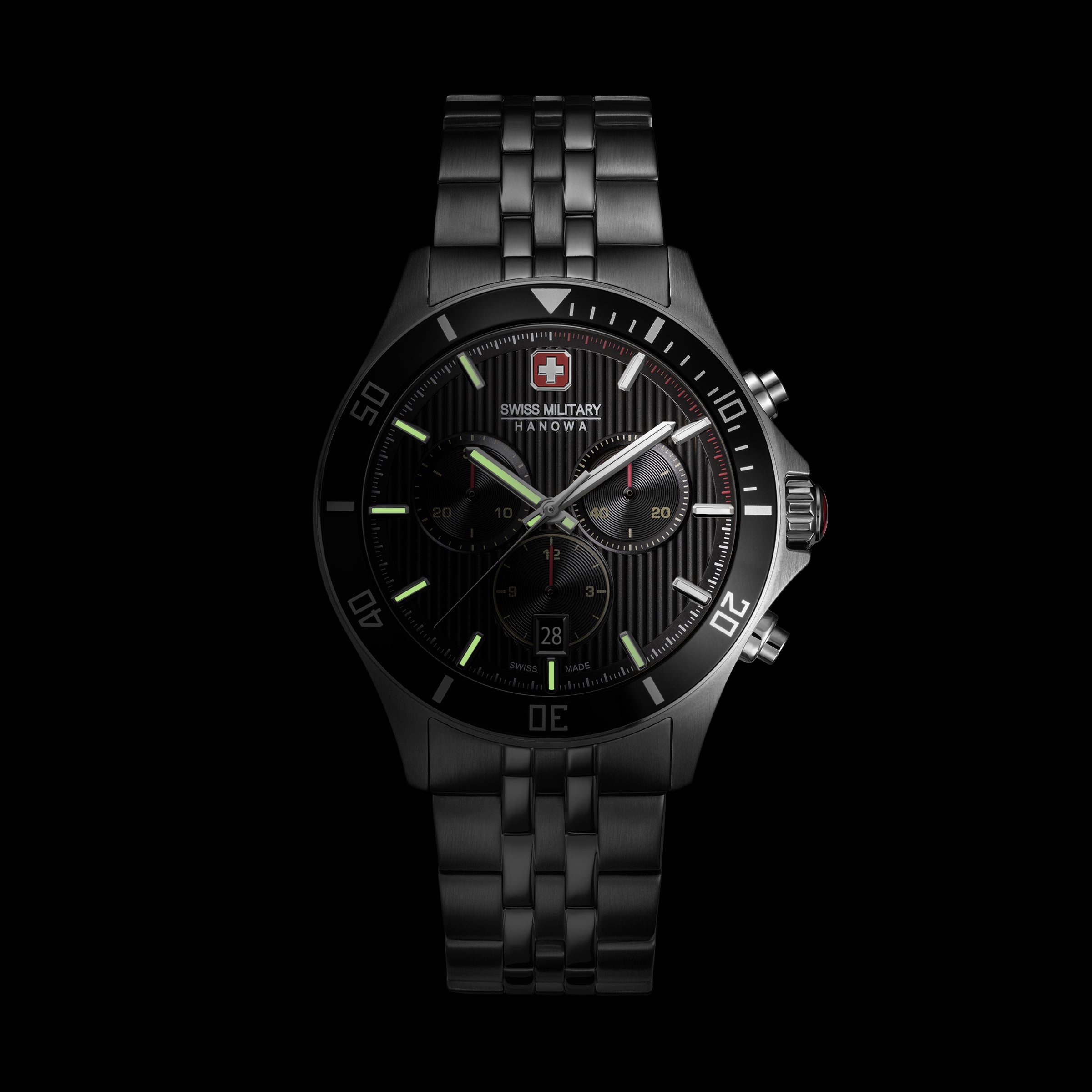 Swiss Military Hanowa Mens Watch Flagship Heritage Chronograph Swiss Made SMWGI0007601