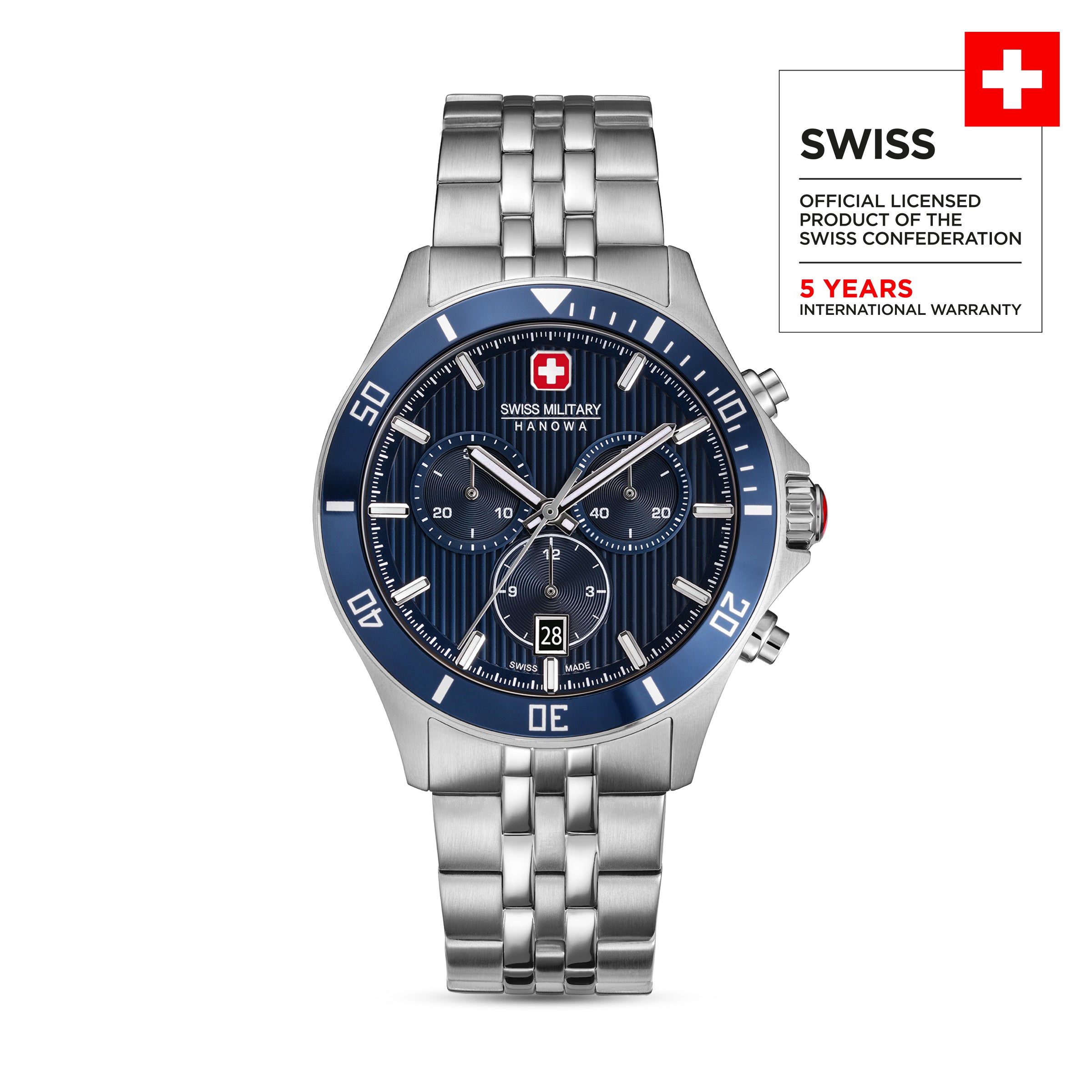 Swiss Military Hanowa Mens Watch Flagship Heritage Chrono Swiss Made SMWGI0007603 - Maxis Retail Ltd